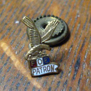 FOE Patron Vintage Screw Back Lapel Pin